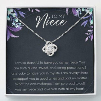 Niece Necklace, Love Knots Necklace To My Niece Necklace Gifts - Thegiftio UK