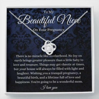Niece Necklace, Niece Pregnancy Necklace, Gift For Mom To Be, Expecting Mom, Pregnant Niece - Thegiftio UK