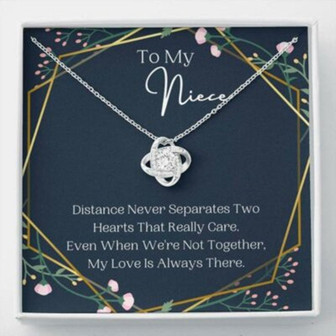 Niece Necklace, To My Niece Necklace, Distance Never Separates, Present For Niece - Thegiftio UK