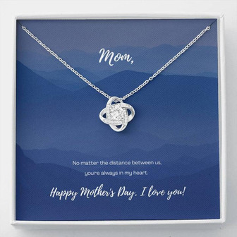 "No Matter The Distance" - Mother's Day Love Knot Necklace - Thegiftio UK