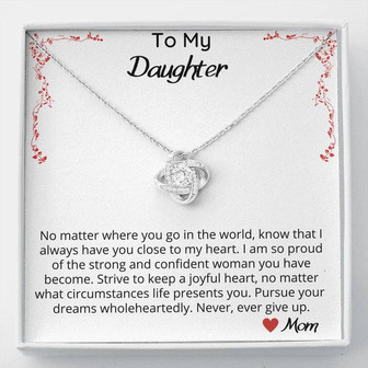 No Matter Where You Go - Love Knot Necklace - Thegiftio UK