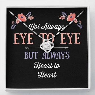 Not Always Eye To Eye - Love Knot Necklace - Thegiftio UK