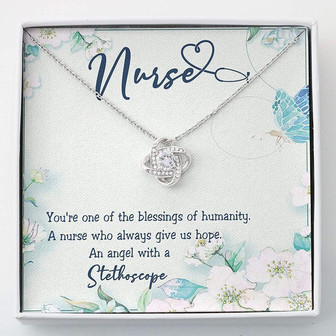 Nurse Necklace , Gifts For Nurse Necklace , Love Knots - Thegiftio UK