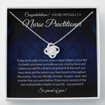 Nurse Practitioner Graduation Necklace Gift, Gift For Nurse Practitioner - Thegiftio UK