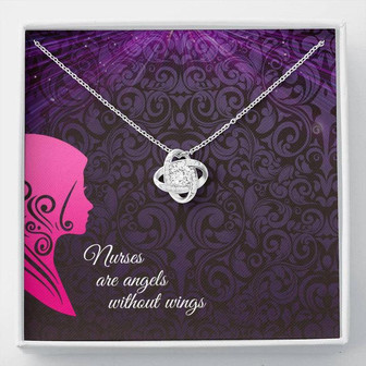 Nurses Are Angels Love Knot Necklace - Thegiftio UK