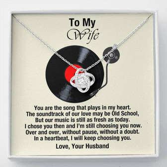 Old School Love Knot Necklace - Thegiftio UK