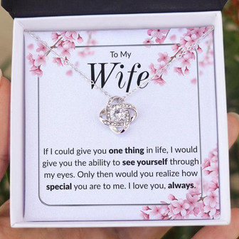 "One Thing" | Love Knot Necklace | To Wife - Thegiftio UK