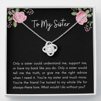 Only A Sister Understand Me - Love Knot Necklace - Thegiftio UK