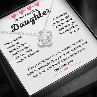 Our Angel Love Knot Necklace - Thegiftio UK