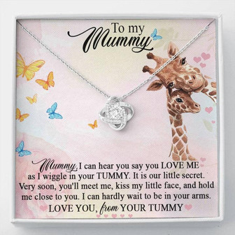 Our Little Secret Mummy Love Knot Necklace - Thegiftio UK