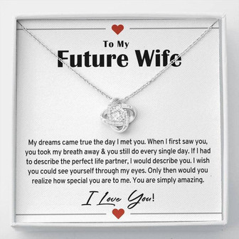 Perfect Future Wife Love Knot Necklace - Thegiftio UK