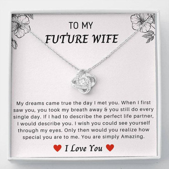 Perfect Gift For Future Wife - Love Knot Necklace Today - Thegiftio UK