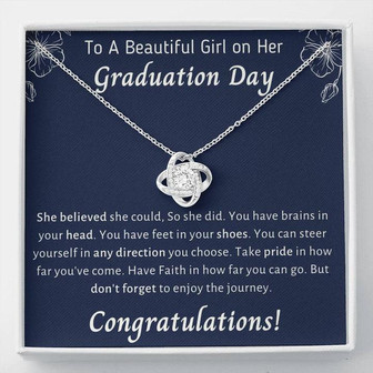Perfect Gift For Her Graduation - Love Knot Necklace Today - Thegiftio UK