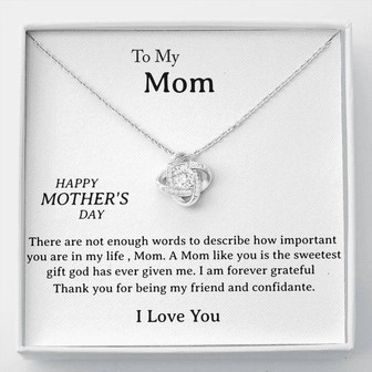 Perfect Gift For Mother - Love Knot Necklace Today - Thegiftio UK