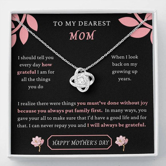 Perfect Gift For Mother - Love Knot Necklace Today - Thegiftio UK