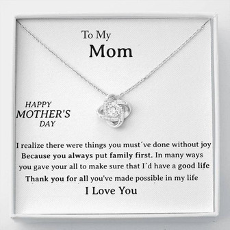 Perfect Gift For Mother - Love Knot Necklace Today - Thegiftio UK