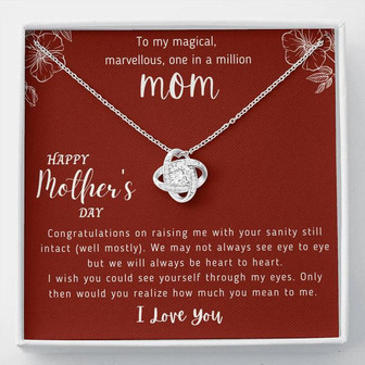 Perfect Gift For Mother - Love Knot Necklace Today - Thegiftio UK