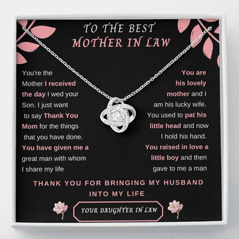 Perfect Gift For Mother In Law - Love Knot Necklace Today - Thegiftio