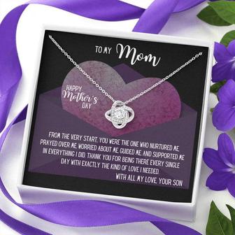Perfect Gift For Mother's Day From Son - Love Knot Necklace - Thegiftio UK