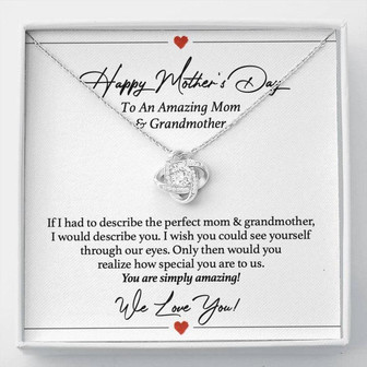 Perfect Mom/Grandmother Love Knot Necklace - Thegiftio UK
