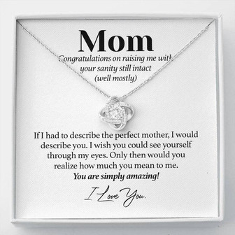 Perfect Mother's Day Love Knot Necklace - Thegiftio UK