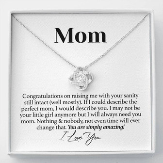 Perfect Mother's Day Love Knot Necklace - Thegiftio UK