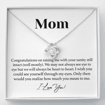 Perfect Mother's Day Love Knot Necklace - Thegiftio UK