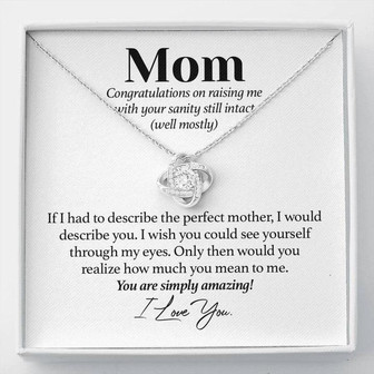 Perfect Mother's Day Love Knot Necklace - Thegiftio UK