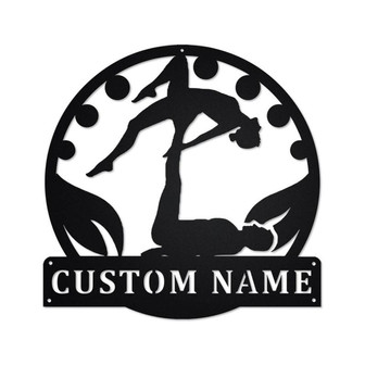 Personalized Acroyoga Metal Sign | Acroyoga Metal Wall Art | Acroyoga Metal Sign | Acroyoga Lover | Acroyoga Gift | Acroyoga | Yoga Gift - Thegiftio UK