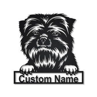 Personalized Affenpinscher Dog Metal Sign Art | Custom Affenpinscher Dog Metal Sign | Dog Gift | Birthday Gift | Animal Funny - Thegiftio UK