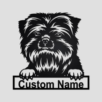 Personalized Affenpinscher Dog Metal Sign | Affenpinscher Dog Metal Wall Art | Dog Metal Sign | Affenpinscher Dog Lover Gift| Dog Lover Gift - Thegiftio UK
