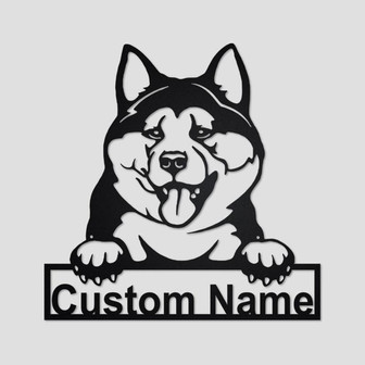 Personalized Akita Inu Metal Sign | Akita Inu Metal Wall Art | Dog Metal Sign | Akita Inu Lover Gifts | Dog Lover Gifts | Akita Inu Lover - Thegiftio UK