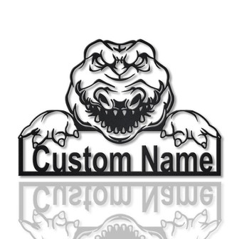 Personalized Alligator Metal Sign Art | Custom Alligator Metal Sign | Alligator Gifts for Me | Dog Gift | Birthday Gift | Decor Decoration - Thegiftio UK