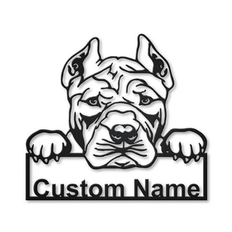 Personalized American Bully Dog Metal Sign Art | Custom Airedale Terrier Metal Sign | Airedale Terrier Funny | Dog Gift | Animal Custom - Thegiftio UK