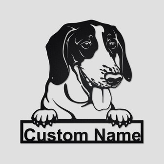 Personalized American Foxhound Metal Sign | American Foxhound Metal Wall Art | Dog Metal Sign | American Foxhound Lover Gift| Dog Lover Gift - Thegiftio UK