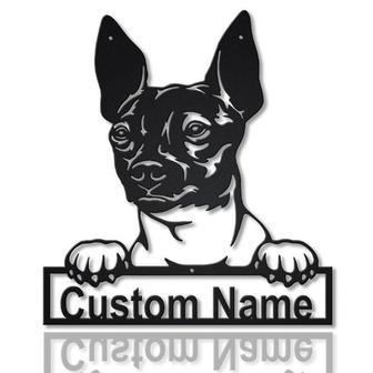 Personalized American Hairless Terrier Dog Metal Sign Art | Custom American Hairless Terrier Dog Metal Sign | Dog Gift | Animal Funny - Thegiftio UK