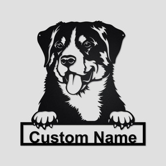 Personalized Appenzeller Sennenhund Metal Sign | Appenzeller Sennenhund Metal Wall Art | Dog Metal Sign | Appenzeller Sennenhund Lover Gift| - Thegiftio UK