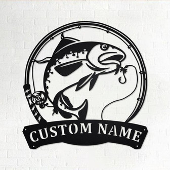 Personalized Atlantic Cod Fish Metal Sign | Fishing Metal Wall Art | Fishing Metal wall Decor | Fishing Lover | Custom Fishing | Fishman - Thegiftio UK