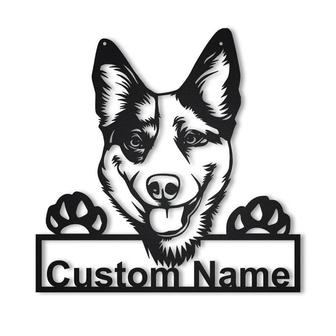 Personalized Australian Cattle Dog Metal Sign Art | Custom Australian Cattle Dog Metal Sign | Dog Gift | Birthday Gift | Animal Funny Gift - Thegiftio UK
