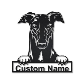Personalized Australian Hound Dog Metal Sign Art | Custom Australian Hound Dog Metal Sign | Dog Gift | Animal Funny | Birthday Gift - Thegiftio UK