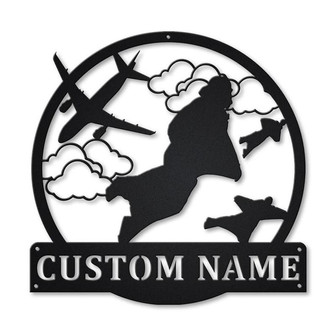Personalized Base Jumping Monogram Metal Sign Art | Custom Base Jumping Metal Sign | Hobbie Gifts | Sport Gift | Birthday Gift - Thegiftio UK
