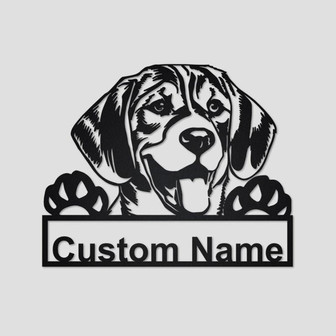 Personalized Beagle Dog Metal Sign | Beagle Dog Metal Wall Art | Dog Metal Sign | Beagle Dog Lover Gift| Dog Lover Gift | Beagle Dog Gift - Thegiftio UK