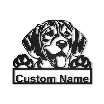 Personalized Beagle Dog Metal Sign Art | Custom Beagle Dog Metal Sign | Dog Gift | Birthday Gift | Animal Funny - Thegiftio UK
