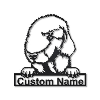 Personalized Bedlington Terrier Dog Metal Sign Art | Custom Bedlington Terrier Dog Metal Sign | Dog Gift | Animal Funny | Birthday Gift - Thegiftio UK
