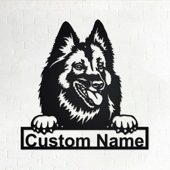 Personalized Belgian Tervuren Metal Sign | Belgian Tervuren Metal Wall Art | Dog Metal Sign | Dog Lover Gifts | Belgian Tervuren Lover Gifts - Thegiftio UK