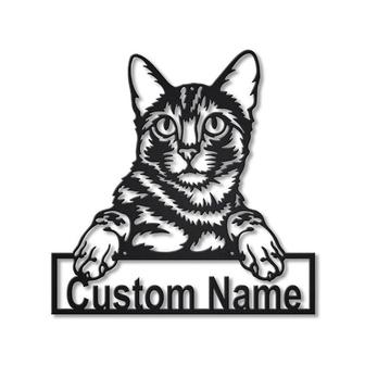 Personalized Bengal Cat Metal Sign Art | Custom Bengal Cat Metal Sign | Father&#39;s Day Gift | Pets Gift | Birthday Gift - Thegiftio UK