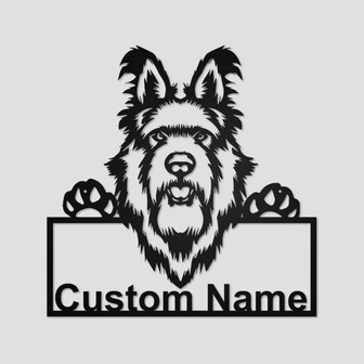 Personalized Berger Picard Dog Metal Sign | Berger Picard Dog Metal Wall Art | Dog Metal Sign | Berger Picard Dog Lover Gift| Dog Lover Gift - Thegiftio UK