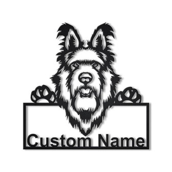 Personalized Berger Picard Dog Metal Sign Art | Custom Berger Picard Dog Metal Sign | Father's Day Gift | Pets Gift | Birthday Gift - Thegiftio UK
