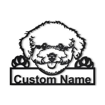 Personalized Bichon Frise Dog Metal Sign Art | Custom Bichon Frise Dog Metal Sign | Bichon Frise Dog Gifts Funny | Dog Gift | Animal Custom - Thegiftio UK