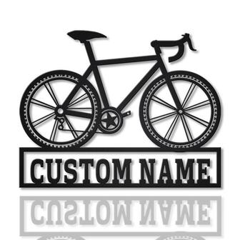 Personalized Bicycle Sport Monogram Metal Sign Art | Custom Bicycle Sport Metal Sign | Hobbie Gifts | Sport Gift | Birthday Gift - Thegiftio UK